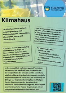 Plakat Klimahaus Bremerhaven
